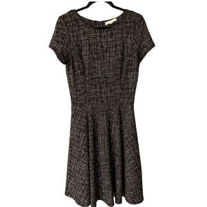 Creative Commune Women's Short Sleeve Fit and Flare‎ Black Dress Size Medium
